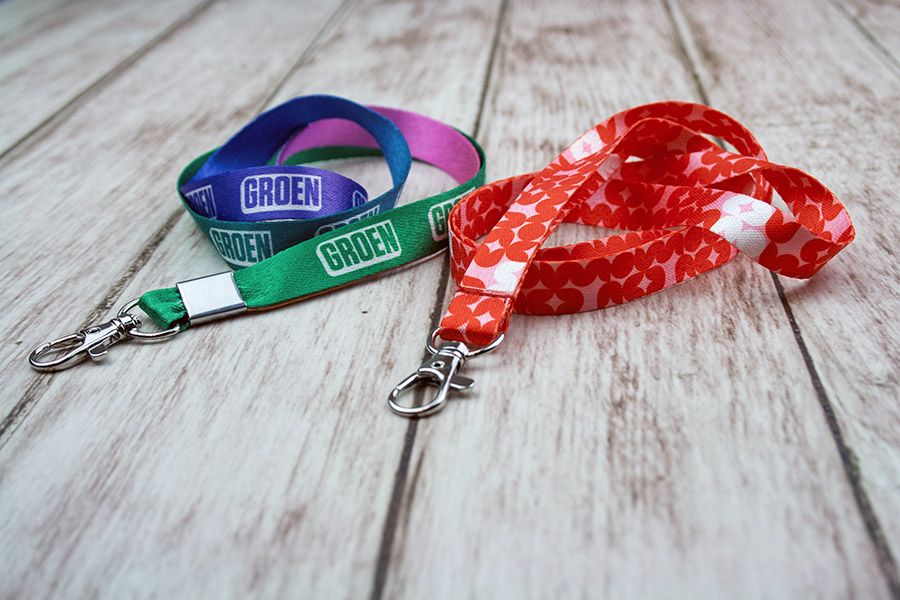 Full colour PET lanyards 15mm breed - inclusief haak type Abby